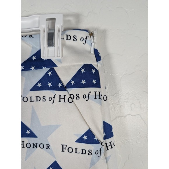 Loudmouth Skort Womens 6 White Blue Folds Of Honor Golf Skirt Shorts Patriotic - Picture 3 of 12